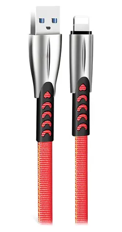 Colorway červená / Datový kabel / USB-A - Lightning / 2,4 A / 1 m