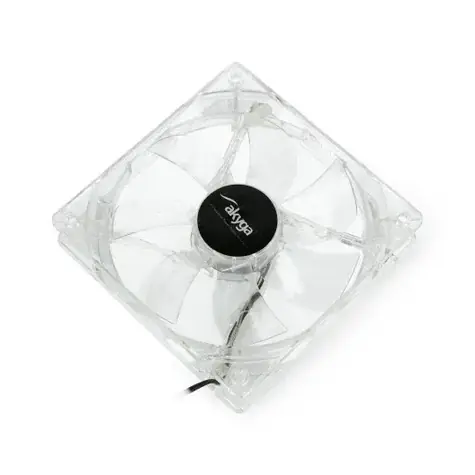 Akyga červená / Ventilátor / 120 mm / 4x červená LED / Molex