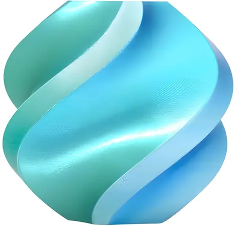 Bambu Lab PLA Silk Dual Color 1,75 mm Blue Hawaii / Tisková struna / 1 kg