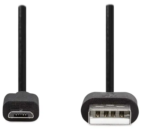 Nedis USB 2.0 kabel černá / Kabel USB / USB-A - Micro-B / 480 Mbps / 1 m