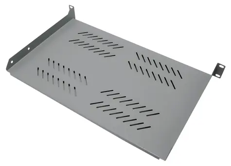 XtendLan 280mm šedá / Police do racku / univerzál / 1U / 25kg nosnost