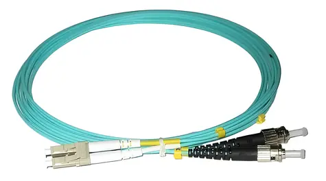 XtendLan LC-ST 2m / Optický patch kabel / Multimode 50/125 OM3 / Duplex / LS0H