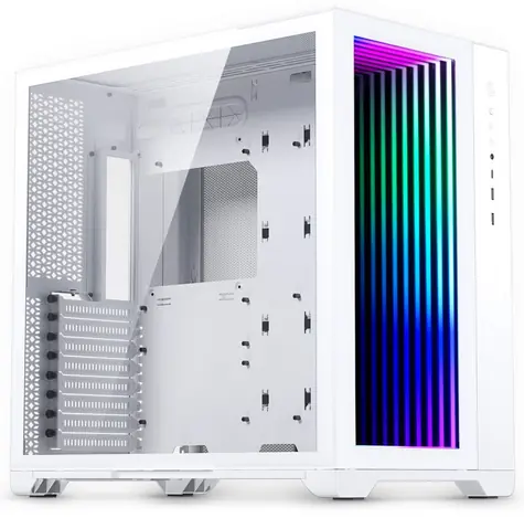 Metallic Gear by Phanteks NEO Qube 2IM bílá / Skříň / ATX / 2x USB 3.0 / USB-C 3.1 / tvrzené sklo / Infinity Mirror