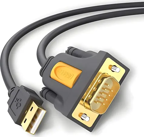 Ugreen 20222 šedá / Redukce / USB-A - RS232 / 2 m