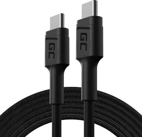 Green Cell KABGC29 černá / Kabel USB-C - USB-C / 2 m / Power Delivery