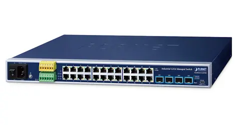 PLANET IGS-R4215-24T4X / Switch průmyslový / 24x Gigabit RJ-45 / 4x 10G SFP+ / L2/L4 / IP30