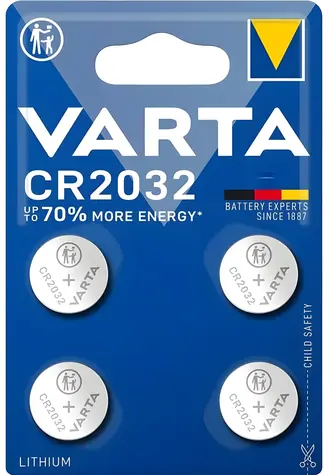 Varta Knoflíková baterie CR2032 4ks / 230 mAh