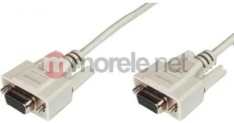 Digitus AK610106020E bílá / Sériový kabel / DB9 na DB9 / 2 m