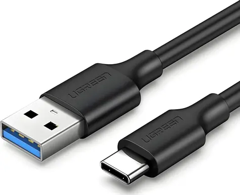 Ugreen černá / Datový kabel / USB-A - USB-C / 1 m