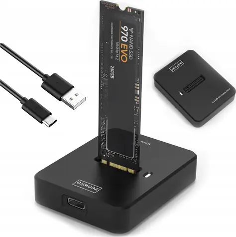 Zenwire Adapter / Externí pouzdro pro SSD M.2 NVMe/SATA / USB-C / 10 Gb/s