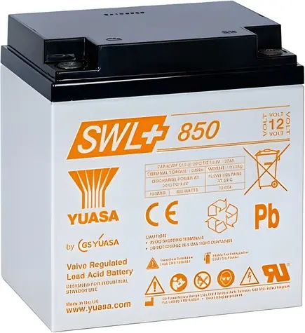 Yuasa SWL+850 / Baterie do UPS / AGM / 12V / 28,8Ah / životnost 15+ let