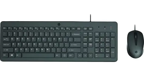 HP 150 černá / Drátový set klávesnice a myši / USB-A / EN layout / 1600 dpi