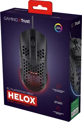 Trust GXT 928 Helox černá / Herní myš / optická / 6400 DPI / 6 tlačítek / USB-A