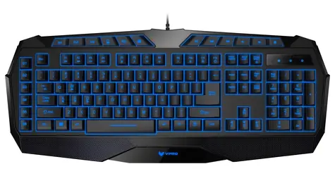 Rapoo VPro V52 černá / Herní klávesnice / podsvícená / drátová / USB / CZ+SK layout