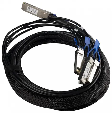 MikroTik XQ+BC0003-XS+ / Breakout kabel / QSFP28 100G na 4x SFP28 25G / DAC / 3 m