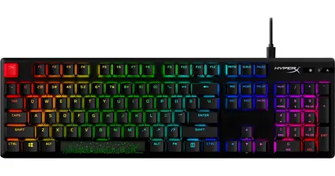 HyperX Alloy Origins PBT černá / Herní klávesnice / mechanická / HyperX Blue / US / RGB / USB-C