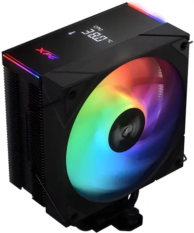 XPG Maestro Plus 42SA černá / Chladič procesoru / 120 mm / 800-1800 RPM / 21,4 dB(A) / ARGB / Intel + AMD