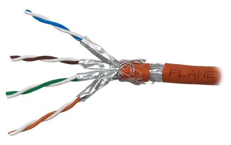 Planet Elite SFTP Cat6A oranžová / Instalační kabel / drát / 500 MHz / LS0H / stíněný / 500 m