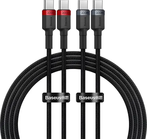 Baseus BSU4887 černá / Kabel USB-C (M) - USB-C (M) / 1 m