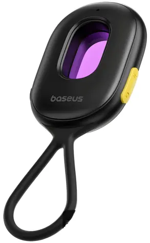 Baseus Heyo Series II černá / Detektor skrytých kamer / alarm / LED svítilna / + kabel USB-A - USB-C