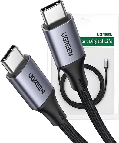 UGREEN 15311 šedá / Kabel / USB-C (M) - USB-C (M) / 1 m