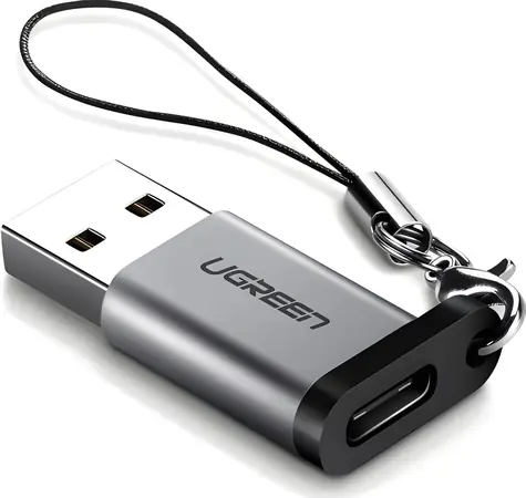 Ugreen US276 šedá / Adaptér / USB-A - USB-C / hliník