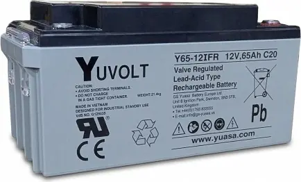 Panasonic Yuvolt Y65-12FR / Olověný akumulátor / 12V / 65Ah / VdS / FR / M6