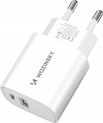 Wozinsky WGWCW bílá / Nabíječka / USB-A + USB-C / 20W
