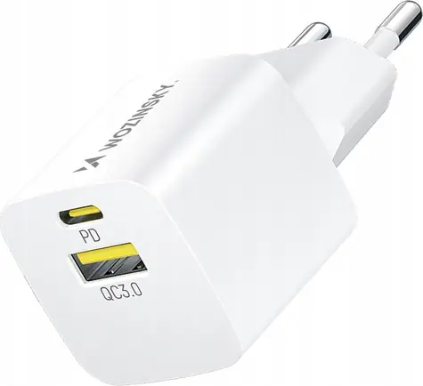 Wozinsky WWCEAC GaN 33W bílá / Nabíječka / USB-A + USB-C