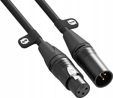 Rode XLR3M černá / Audio kabel XLR-XLR / 3 m / Neutrik konektory, kabel Canare