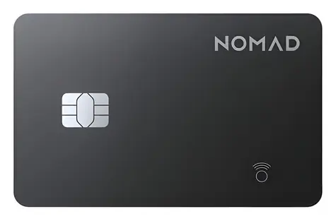 Nomad Tracking Card Pro černá / Lokalizační karta / Apple Find My / bezdrátové nabíjení / výdrž 16 měsíců