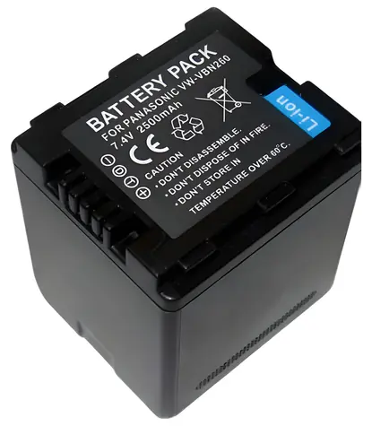 TRX VW-VBN260 / Baterie pro Panasonic / 2500 mAh / neoriginální