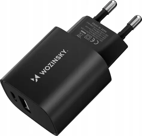 Wozinsky WGWCB černá / Nabíječka / USB-A + USB-C / 20W