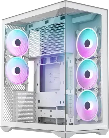 MODECOM Space XL ARGB 5F bílá / Skříň
