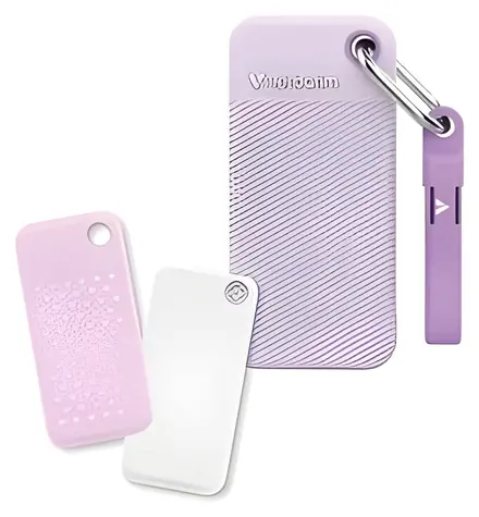 Verbatim Pocket SSD 1TB fialová / Externí disk / USB-C 3.2 Gen 2 / 2x gumový obal