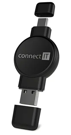 CONNECT IT WatchTravelCharge černá / Bezdrátová nabíječka