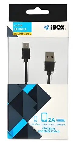iBox IKUMTC černá / USB kabel / USB-A na USB-C / USB 3.2 Gen 1 / 1 m