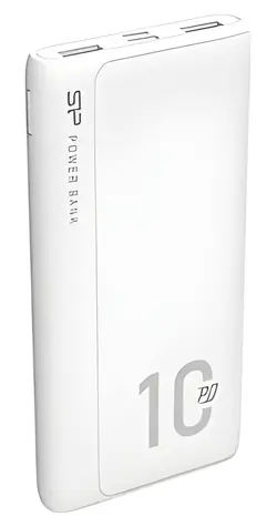 Silicon Power QP15 10000 mAh bílá / Power Bank / Li-Pol / Fast Charge