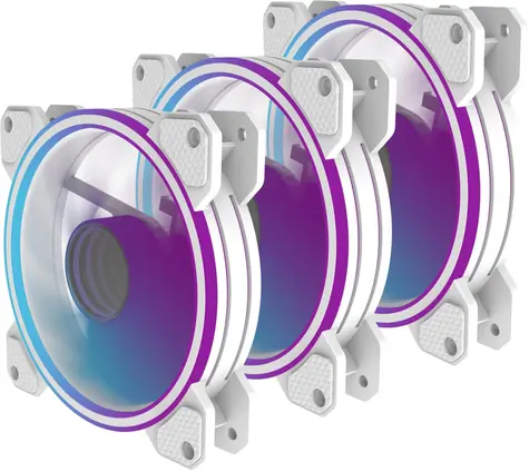 PREYON Eagle Eye 120 PWM ARGB bílá / Ventilátor / 3 ks / 120 mm / 4-pin PWM