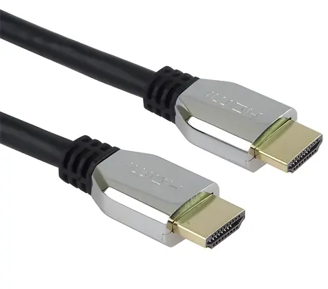 OEM HDMI 2.1 / Kabel / High Speed + Ethernet / 8K 60Hz / Zlacené konektory / 1 m
