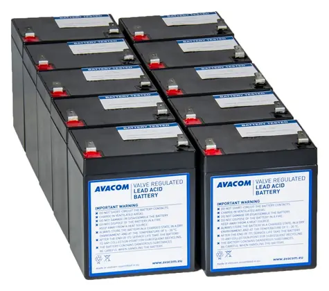 AVACOM AVA-RBP10-12050-KIT / Baterie pro UPS / HP, IBM / VRLA / 10 ks