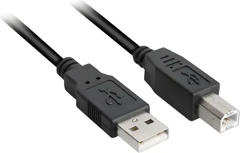 Sharkoon USB-A - USB-B černý / Propojovací kabel / USB 2.0 / 3 m