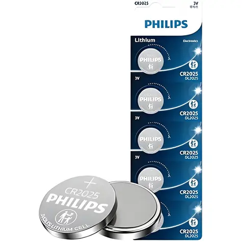 Philips CR2025 / Lithiová knoflíková baterie / 3V / 5 ks