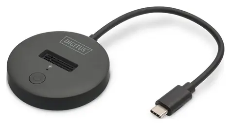 Digitus DA-71547 černá / Dokovací stanice pro M.2 SSD / NVMe + SATA / USB-C 3.2 Gen 1 / 4 TB