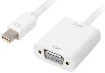 Sharkoon mini DisplayPort - VGA bílá / Adaptér / 15 cm