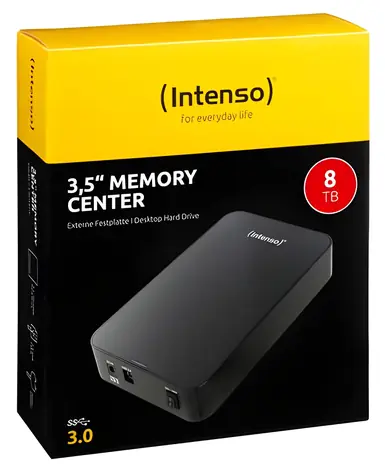 Intenso Memory Center 8TB černá / Externí disk / 3,5