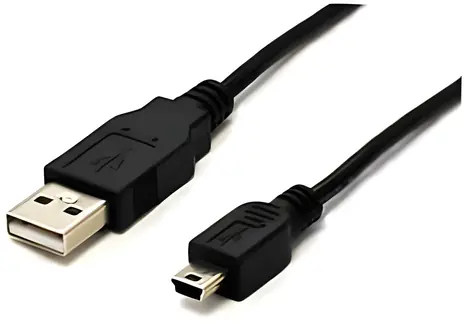 Sharkoon černá / Propojovací kabel / USB-A - Mini USB-B / USB 2.0 / 1 m