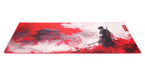 Marvo MONKA ZOWA XL červeno-bílá / Herní podložka pod myš / 900 x 400 x 3,5 mm