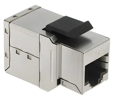 Delock Keystone modul RJ45 samice-samice Cat6 modrý / Keystone modul / Kovové provedení
