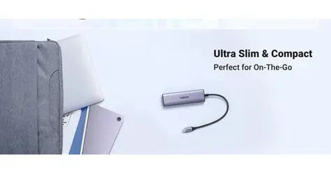 UGREEN CM511 6v1 USB-C stříbrná / USB Hub / HDMI / 3x USB-A 3.2 Gen2 / čtečka SD/TF karet